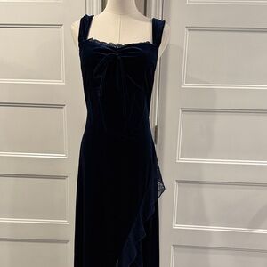 Fashion Nova Midnight Blue Asymmetrical Dress